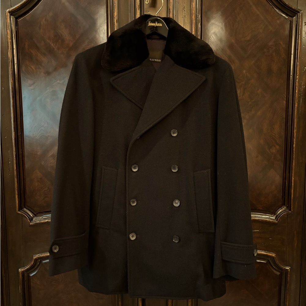 Billy Reid double breasted pea coat. Size L